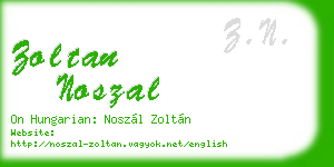 zoltan noszal business card